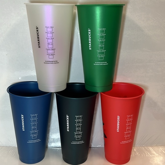 Set of 5: Starbucks Cold Cups - Picture 7 of 8